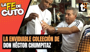 La envidiable colección de camisetas de Héctor Chumpitaz