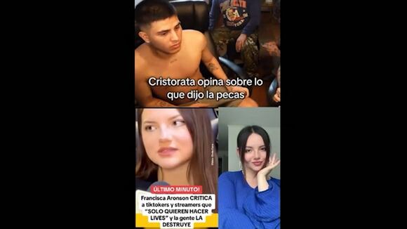 TROME - ‘Cristorata’ arremete contra Francisca Aronsson calificar a streamers de inmaduros: “Los actores son una mier..”