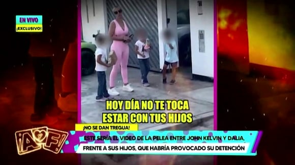 TROME - Difunden videos de hijos de John Kelvin llorando en pelea con Dalia