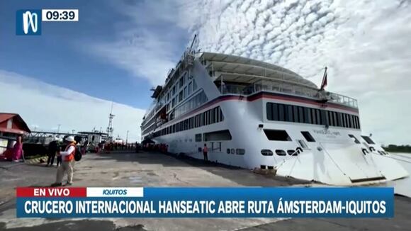 Trome | Crucero Hanseatic arribó en Iquitos