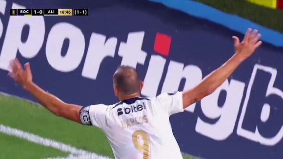 Gol de Hernán Barcos para el 1-1 de Alianza Lima vs. Boca por la Copa Libertadores (Video: @ESPNArgentina)