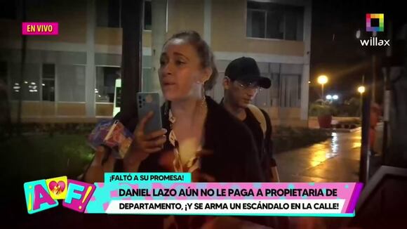 TROME - Daniel Lazo y su madre pierden los papeles con reportero: “Me importa tres caraj..., se largan, arranca”