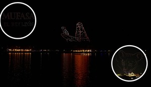 Cielo de Madrid se ilumina con un show de drones de ‘Mufasa: El Rey León’