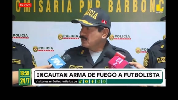 TROME | Intervienen a futbolista con un arma robada a policía en San Martín de Porres (Latina)