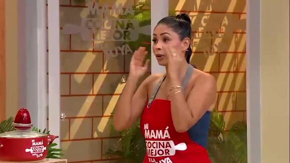 Christian Domínguez y Pamela Franco en "Mi mamá cocina mejor que la tuya"