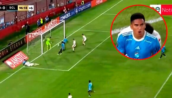 Cristal vs Huracán (0-0): Gianfranco Chávez la salvó en la línea y evitó gol en el último minuto