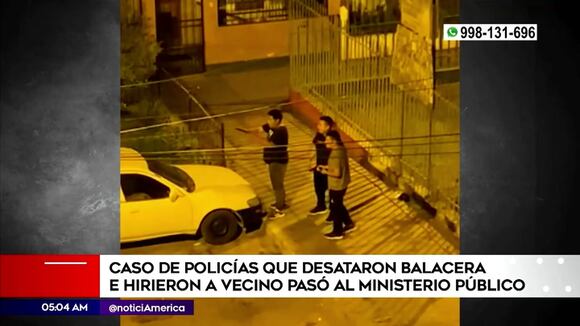 Caso de policías pasa al Ministerio Público