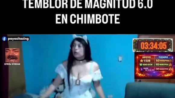 TROME - Fuerte temblor en Chimbote sorprende a streamer en transmisión EN VIVO: Pasó tremendo susto