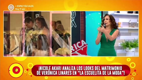 Nicole Akari opina sobre el look de novia de Verónica Linares