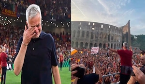 Mira la emotiva despedida de José Mourinho de la Roma