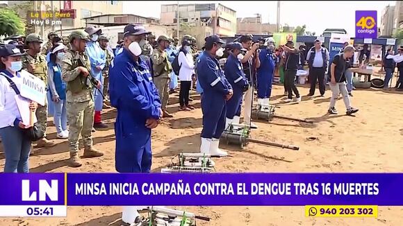 Minsa inicia campaña contra el dengue tras 16 muertes