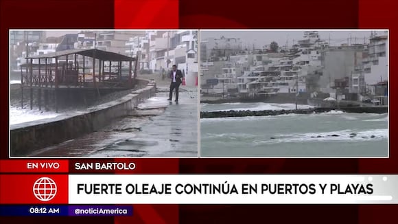 Oleaje anómalo en San Bartolo