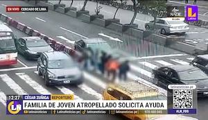 Familiares de joven atropellado en av. Abancay viven un drama: “La clínica nos está pidiendo 30 mil soles”