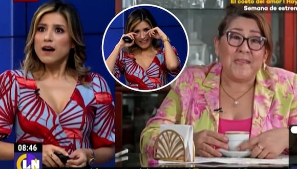 Fátima Aguilar recibe emotiva sorpresa en pleno noticiero