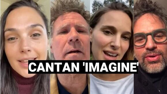 Actores de Hollywood cantan "Imagine" para animar la cuarentena