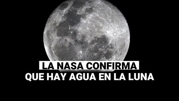 La NASA confirma la presencia de agua en la Luna, según dos estudios