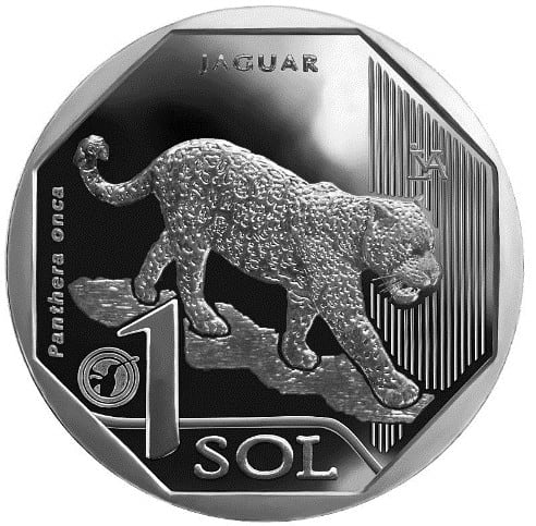 Moneda alusiva al jaguar. (Foto: BCR)