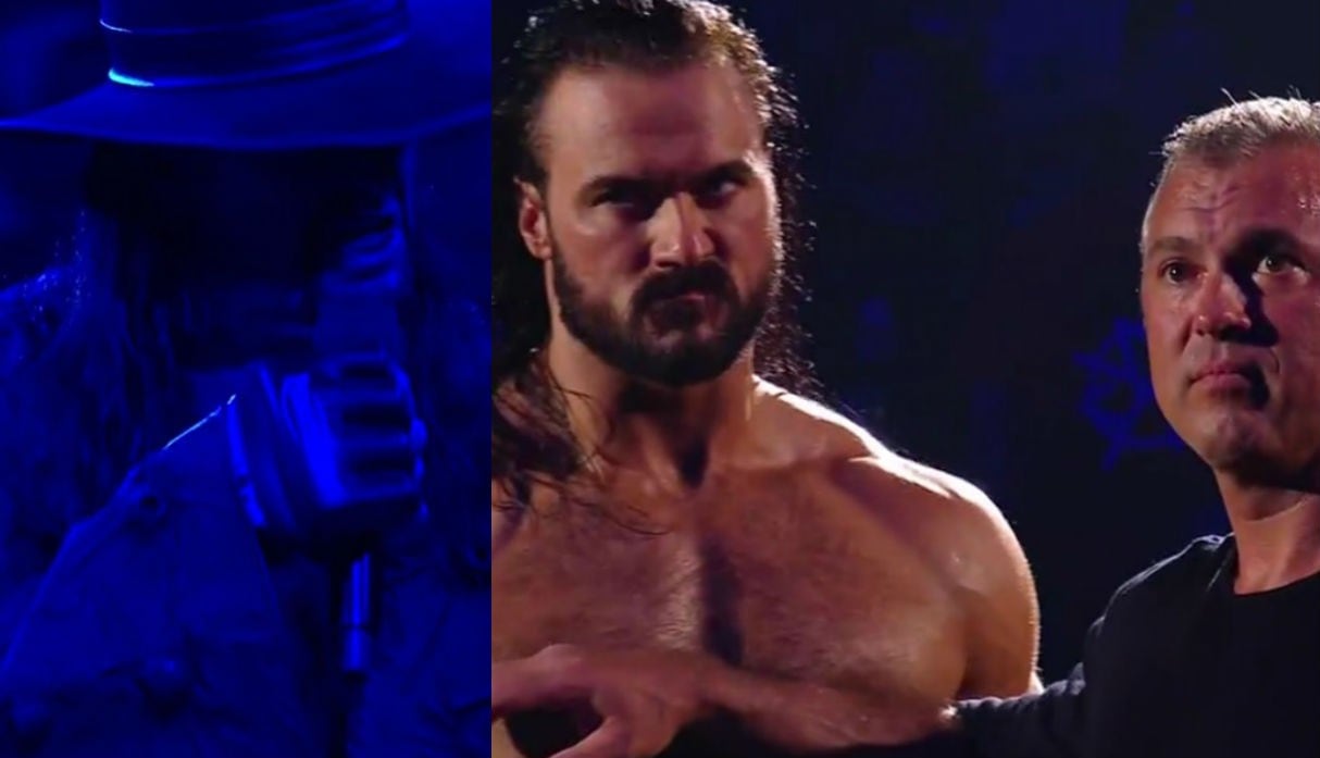 Shane y McIntyre invocaron la presencia del Undertaker. (Captura Fox Sports 2)