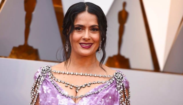 Salma Hayek no se salvó de las críticas por su vestido en los Oscar 2018.