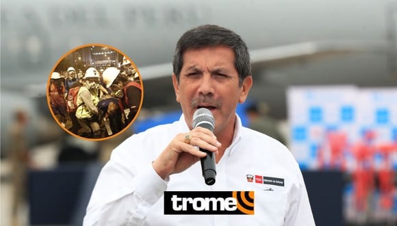 El ministro de Defensa, Jorge Chávez, se refirió a los videos que registraron la muerte de Víctor Santisteban y de los heridos en las  violentas manifestaciones en Lima.