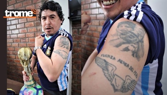 Dany Pedemonte es hincha de Maradona desde los 10 años. (Foto: Trome)