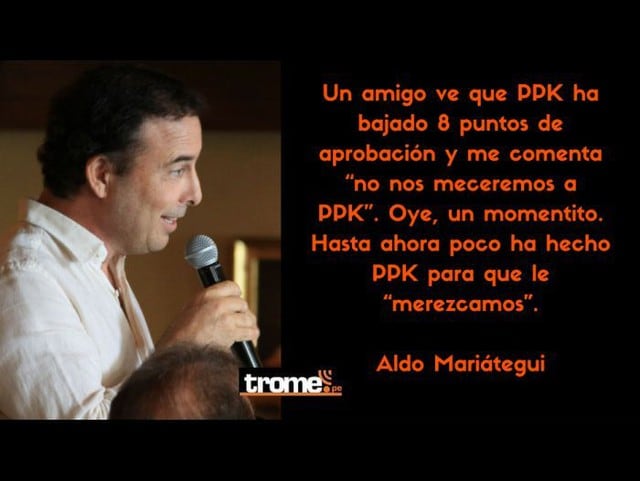 Aldo Mariátegui sobre PPK