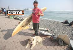 Piurano y ‘Olita’ la rompen con su negocio de clases de surf (video)