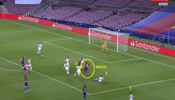 Gol de Lionel Messi en Barcelona vs Napoli por Champions League