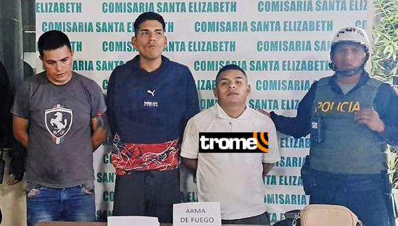 Los detenidos son César Morán (22), Richard Herrera (29) y Abel Ponce (27). (Foto: Trome)