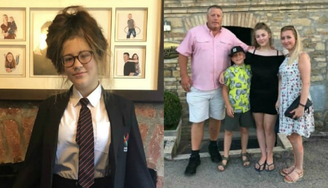 Scarlett O'Donoghue, de 14 años, fue impedida de ingresar a su centro de estudios por el uniforme que llevaba puesto. (Foto: SWNS)