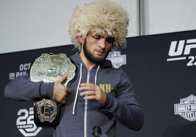 Presidente de UFC Dana White afirmó que Khabib Nurmagomedov podría ser detenido y su bolsa ha sido retenida. (Agencias)