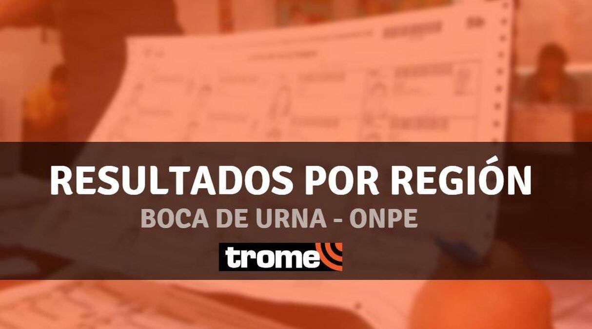Resultados regionales A BOCA DE URNA, según IPSOS