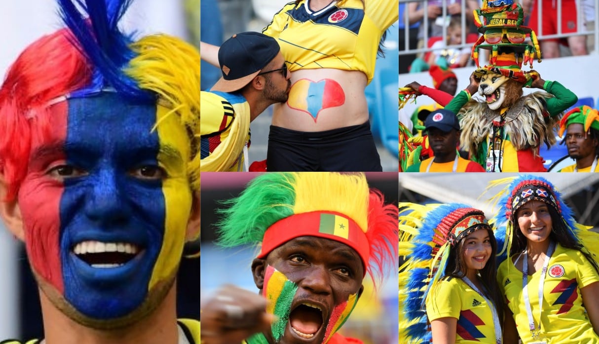 Colombia vs Senegal: Hinchas pusieron el color, la belleza y vivieron una fiesta en el Samara Arena | FOTOS