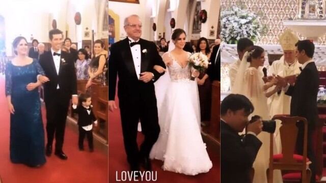 Jesús Alzamora y María Paz Gonzales-Vigil se casaron por religioso en boda de ensueño