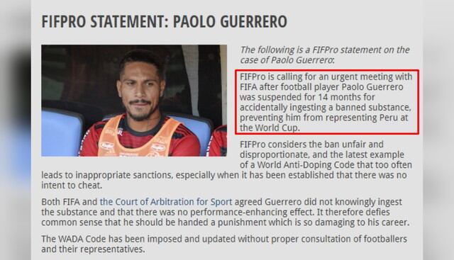 La FIFPro pidió una reunión de "urgencia" con la FIFA.