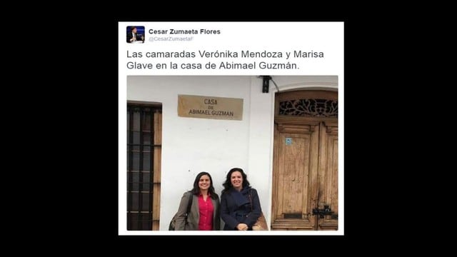 Marisa Glave: Congresista denunciará a los que trucaron su imagen para vincularla con Abimael Guzmán  [FOTOS]