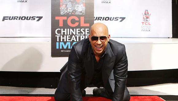Vin Diesel plasmó sus huellas en el Paseo de la Fama de Hollywood. (Foto: Getty Images)