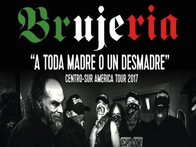 La banda Brujeria regresa a Lima luego de 10 años para ofrecer un brutal concierto "A toda madre o un desmadre" este 31 de marzo en Centro de Convenciones Festiva, Bandas invitadas Desarme y S.F.C.