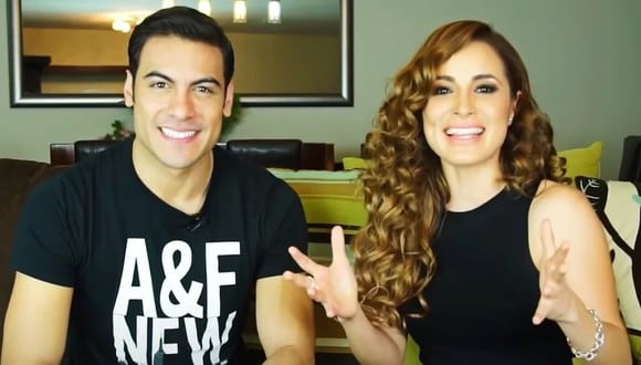 Carlos Rivera y Cynthia Rodríguez son de las parejas más sólidas del espectáculo mexicano (Foto: Cynthia TV / YouTube)