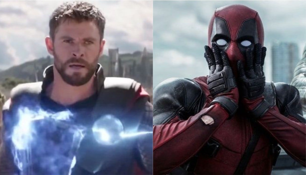 Chris Hemsworth le da peculiar bienvenida a Deadpool tras la compra de Fox por parte de Disney. (Foto: Composición/Marvel/Fox)