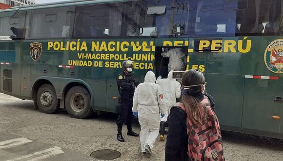 Vladimir Cerrón había convocado a sus adherentes para fumigar las calles de la ciudad de Huancayo, en Junín. (Foto: GEC)