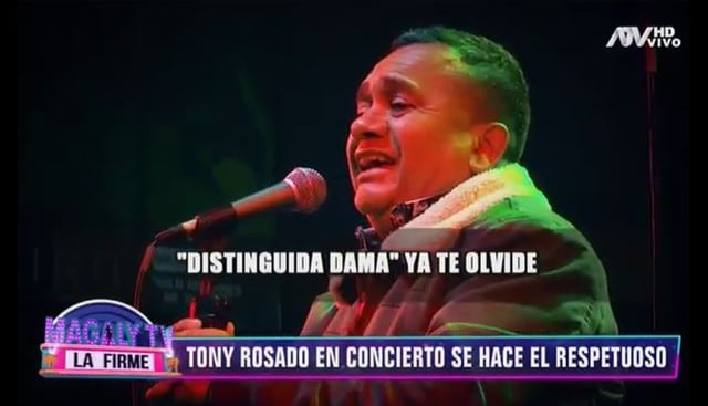 ¿Tony Rosado cambió sus conciertos?