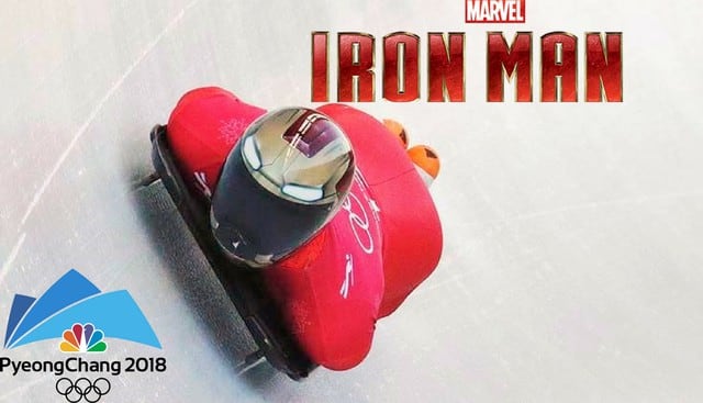 Atleta coreano gano medalla de oro en Pyeongchang disfrazado de Iron Man