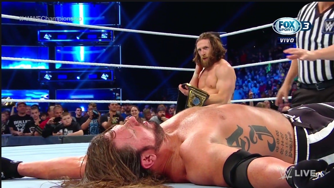 Daniel Bryan es el nuevo campeón de WWE. (Captura Fox Sports 3)