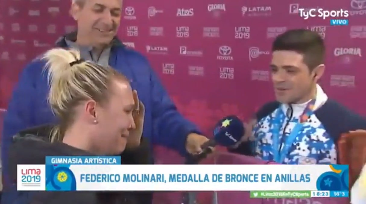 Gimnasta argentino pidió matrimonio a novia tras ganar medalla en los Panamericanos 2019