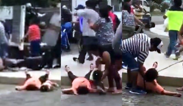Abuela y nieta son atacadas por fiscalizadores de la Municipalidad de Trujillo