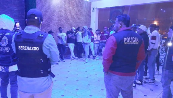 Personal del Comando Tucuy Ricuy y la Policía intervinieron a venezolanos en una discoteca.