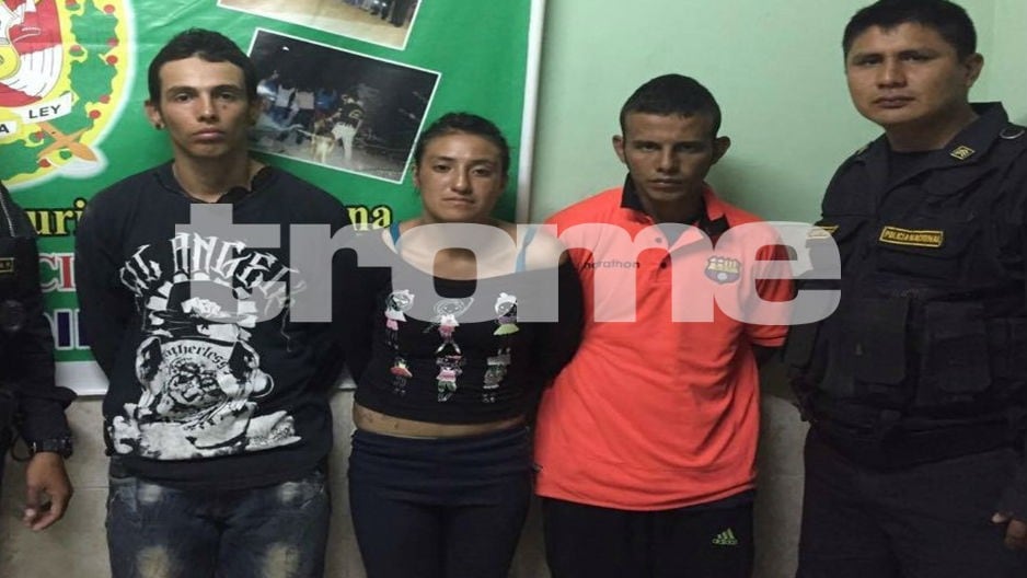 Cinco colombianos cayeron en Máncora. (Foto: Trome)