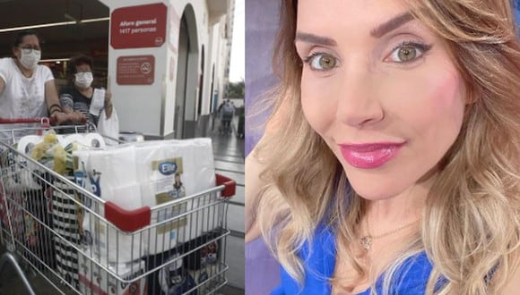 Juliana Oxenford criticó a los compradores de papel higiénico. (GEC/Instagram)