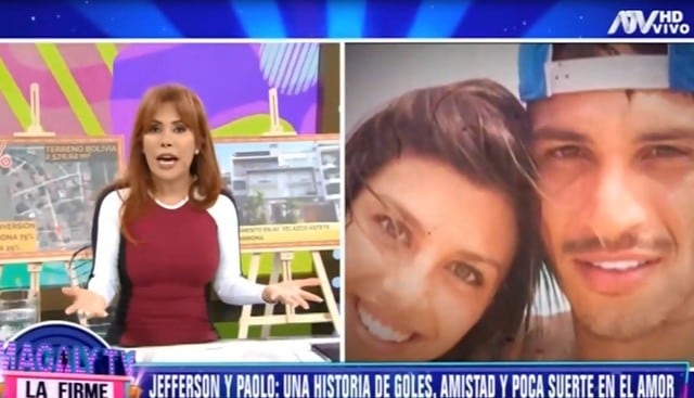 "Alondra García Miró es la visitadora oficial de Paolo Guerrero en Brasil", dijo Magaly Medina. (Capturas: Magaly Tv. La firme)
